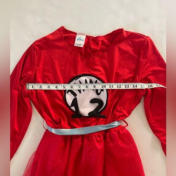 Dr. Seuss thing 1/2 dress, headband, tshirt and leggings costume size Large - Picture 6 of 12